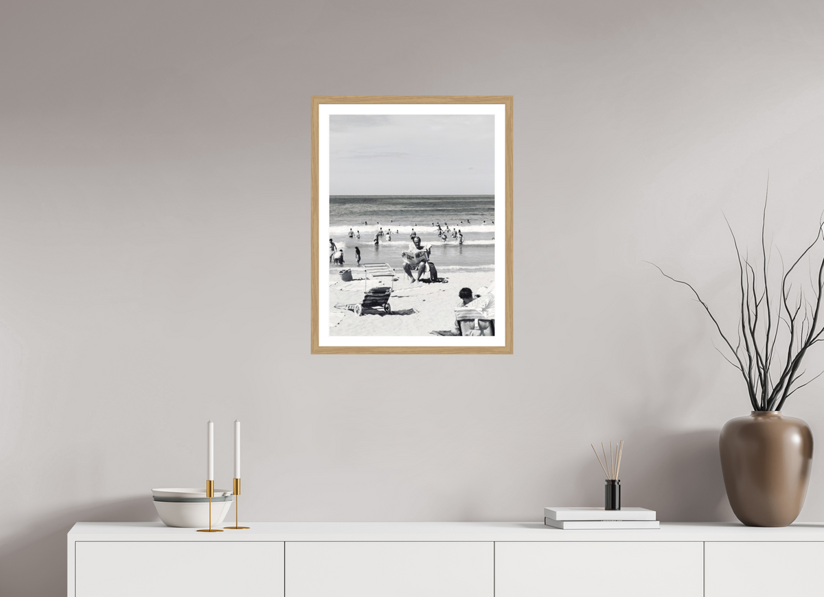 45 x 60 cm, Lámina con marco marron claro Un señor de los de antes